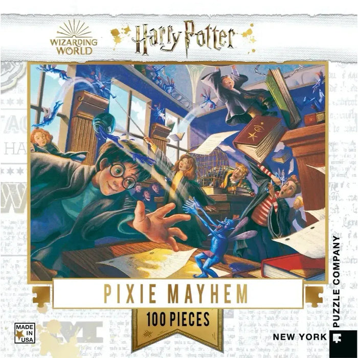 Pixie Mayhem Harry Potter 100 Piece Mini Jigsaw Puzzle NYPC - for just $14.99! 