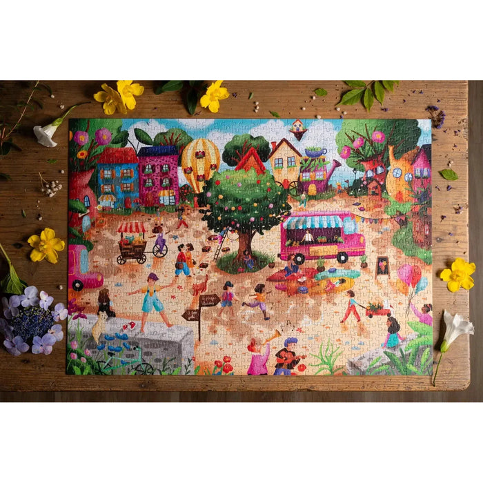 Place Des Fleurs (Flower Square) 1000 Piece Premium Jigsaw Puzzle Trevell - for just $39.99! 