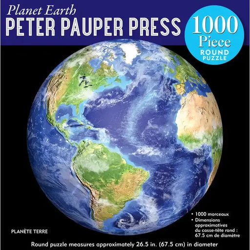 Planet Earth 1000 Piece Round Jigsaw Puzzle Peter Pauper - for just $19.99! 