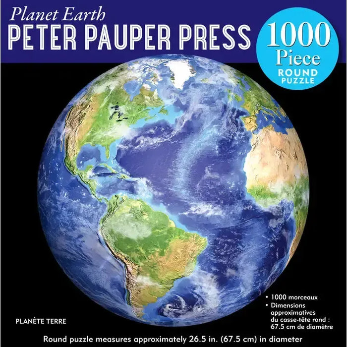 Planet Earth 1000 Piece Round Jigsaw Puzzle Peter Pauper - for just $19.99! 