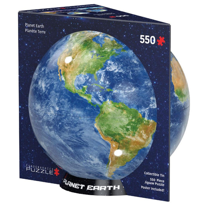 Planet Earth 550 Piece Jigsaw Puzzle in Tin Eurographics - for just $24.99! 