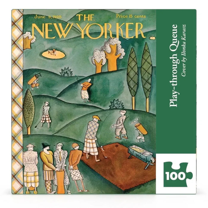Play-through Queue The New Yorker 100 Piece Mini Jigsaw Puzzle NYPC - for just $14.99! 