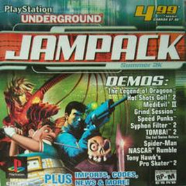 Front cover view of PlayStation Underground Jampack Summer 2000 - PlayStation