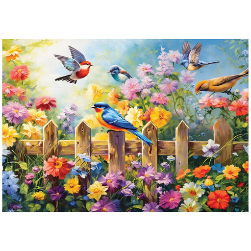 Playful Garden Birds 24 Connecting Pieces Jigsaw Puzzle Eurographics - for just $19.99! 