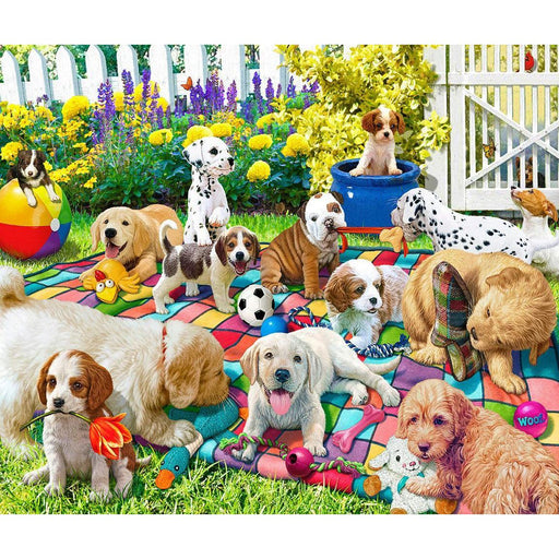 Playful Pups on Parade 1000 Piece Jigsaw Puzzle Springbok - for just $19.99! 