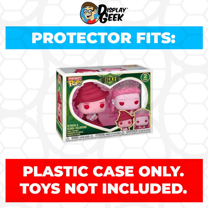 Pop Protector for Wicked Elphaba & Glinda Valentines Funko 2 Pack Pocket Pop - for just $10.99! 