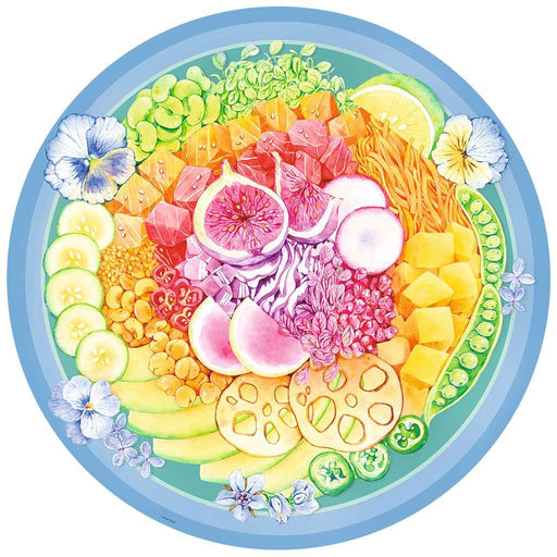 Poke Bowl "Circle of Colors" 500 Piece Round Jigsaw Puzzle Ravensburger - for just $19.99! 