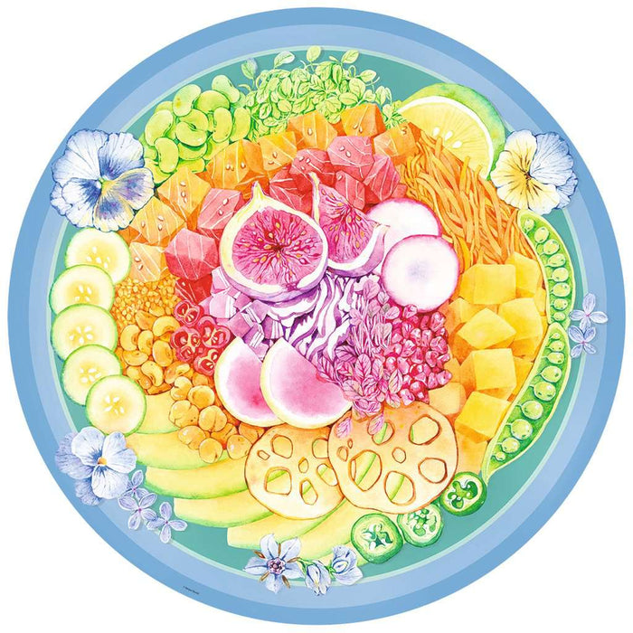 Poke Bowl "Circle of Colors" 500 Piece Round Jigsaw Puzzle Ravensburger - for just $19.99! 