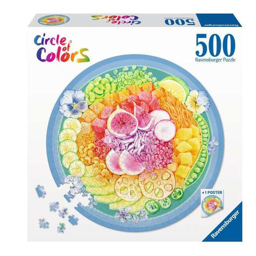 Poke Bowl "Circle of Colors" 500 Piece Round Jigsaw Puzzle Ravensburger - for just $19.99! 