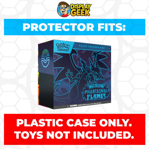 Plastic Protector for Pokemon TCG 2025 Mega Evolution Phantasmal Flames Mega Charizard X ETB Elite Trainer Box - for just $13.99! 