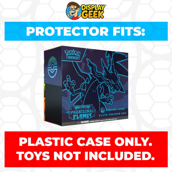 Plastic Protector for Pokemon TCG 2025 Mega Evolution Phantasmal Flames Mega Charizard X ETB Elite Trainer Box - for just $13.99! 