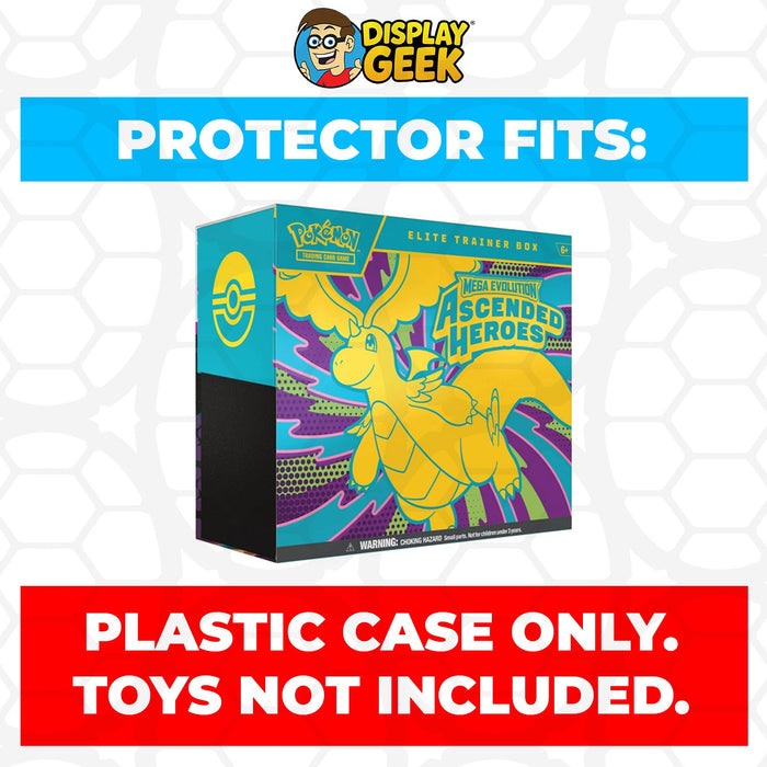 Plastic Protector for Pokemon TCG 2026 Mega Evolution Ascended Heroes Mega Dragonite ETB Elite Trainer Box - for just $13.99! 