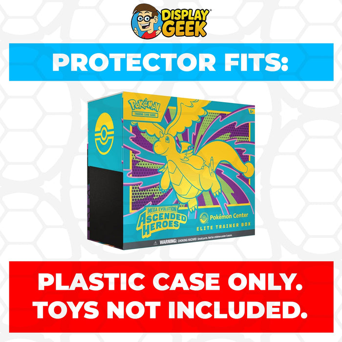 Plastic Protector for Pokemon TCG 2026 Mega Evolution Ascended Heroes Mega Dragonite ETB Elite Trainer Box - for just $13.99! 