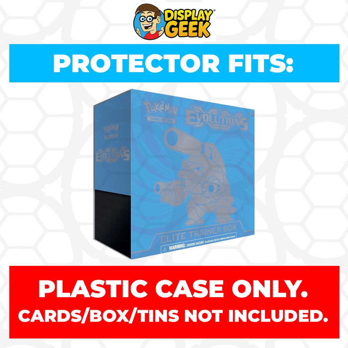 Plastic Protector for Pokemon TCG 2016 XY Evolutions Blastoise ETB Elite Trainer Box - for just $13.99! 
