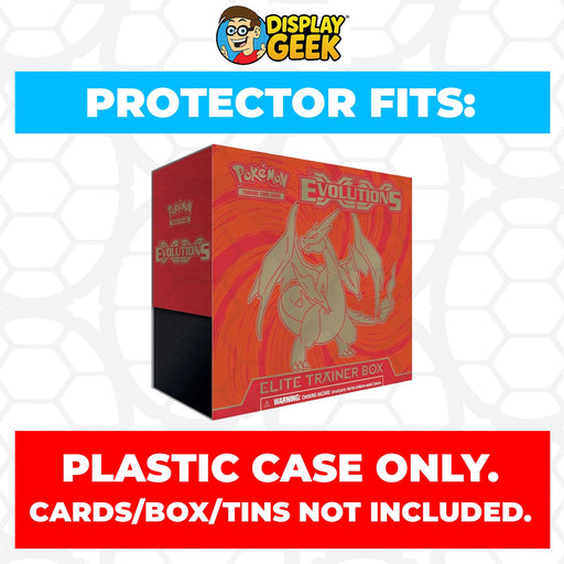 Plastic Protector for Pokemon TCG 2016 XY Evolutions Charizard ETB Elite Trainer Box - for just $13.99! 
