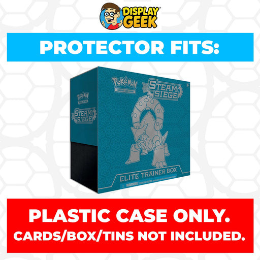 Plastic Protector for Pokemon TCG 2016 XY Steam Siege Volcanion ETB Elite Trainer Box - for just $13.99! 
