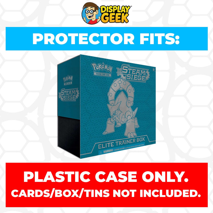 Plastic Protector for Pokemon TCG 2016 XY Steam Siege Volcanion ETB Elite Trainer Box - for just $13.99! 