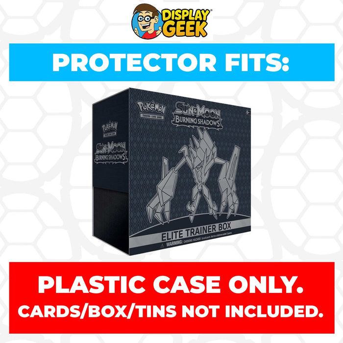 Plastic Protector for Pokemon TCG 2017 Sun & Moon Burning Shadows Necrozma ETB Elite Trainer Box - for just $13.99! 