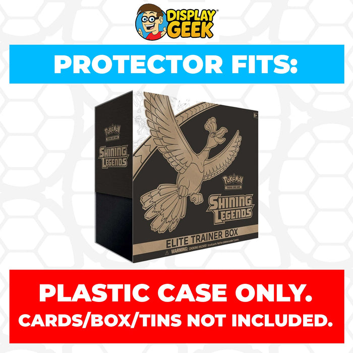 Plastic Protector for Pokemon TCG 2017 Sun & Moon Shining Legends Ho-Oh ETB Elite Trainer Box - for just $13.99! 