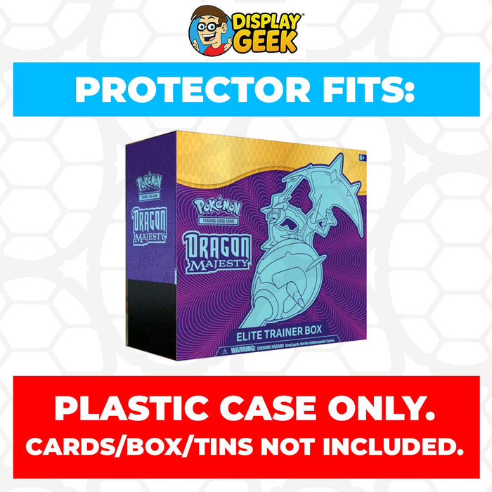 Plastic Protector for Pokemon TCG 2018 Sun & Moon Dragon Majesty Kyurem ETB Elite Trainer Box - for just $13.99! 