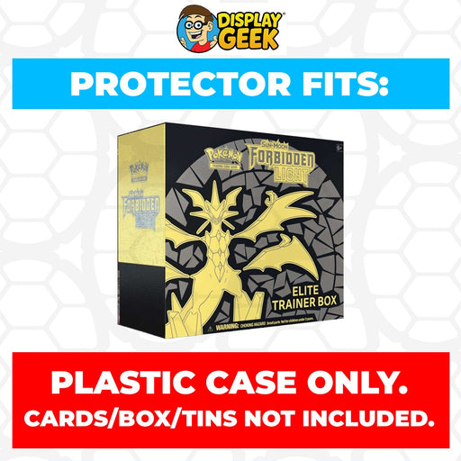 Plastic Protector for Pokemon TCG 2018 Sun & Moon Forbidden Light Necrozma ETB Elite Trainer Box - for just $13.99! 