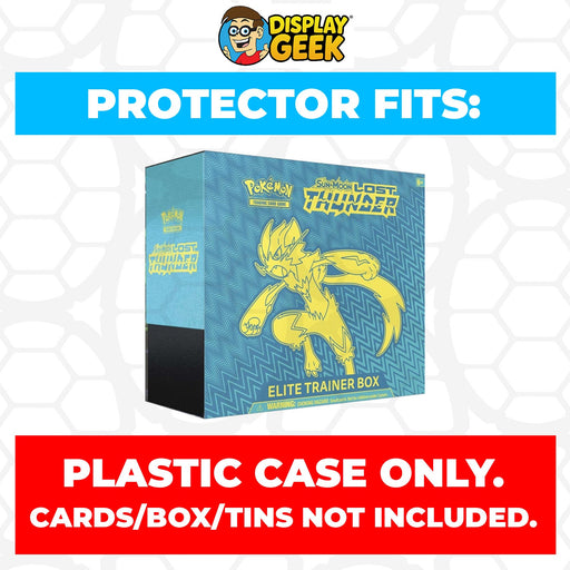 Plastic Protector for Pokemon TCG 2018 Sun & Moon Lost Thunder Zeraora ETB Elite Trainer Box - for just $13.99! 