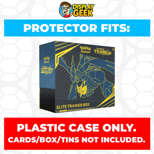 Plastic Protector for Pokemon TCG 2019 Sun & Moon Team Up Zekrom, Pikachu ETB Elite Trainer Box - for just $13.99! 