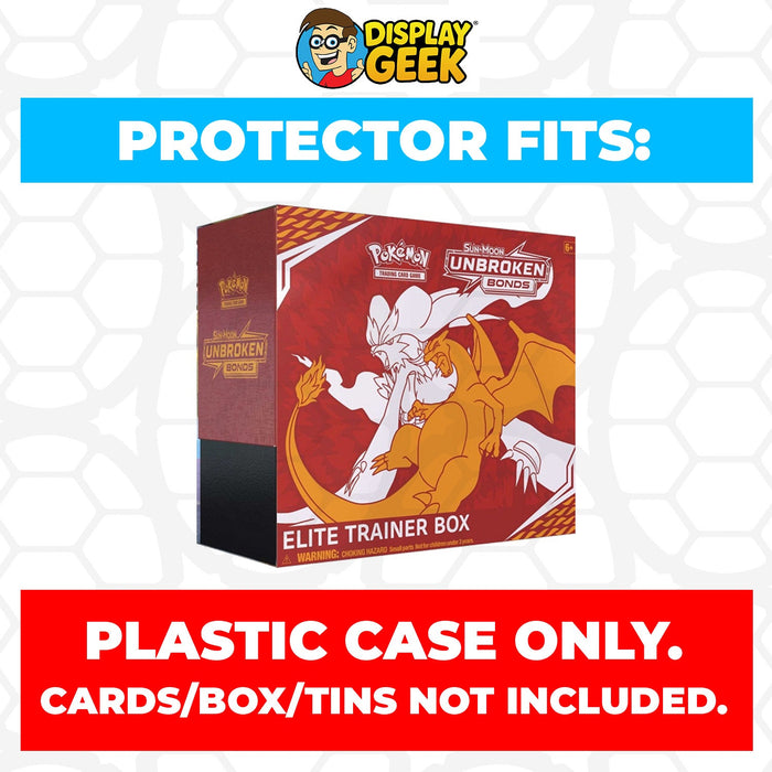 Plastic Protector for Pokemon TCG 2019 Sun & Moon Unbroken Bonds Reshiram, Charizard ETB Elite Trainer Box - for just $13.99! 