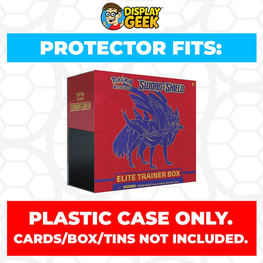 Plastic Protector for Pokemon TCG 2020 Sword & Shield Zacian ETB Elite Trainer Box - for just $13.99! 