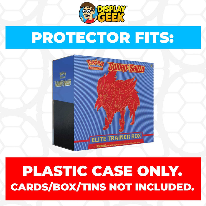 Plastic Protector for Pokemon TCG 2020 Sword & Shield Zacian ETB Elite Trainer Box - for just $13.99! 
