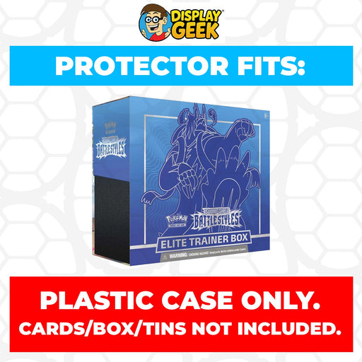 Plastic Protector for Pokemon TCG 2021 Sword & Shield Battle Styles Urshifu Blue ETB Elite Trainer Box - for just $13.99! 