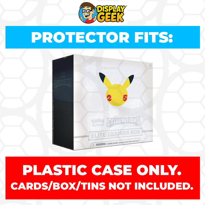 Plastic Protector for Pokemon TCG 2021 Sword & Shield Celebrations ETB Elite Trainer Box - for just $13.99! 