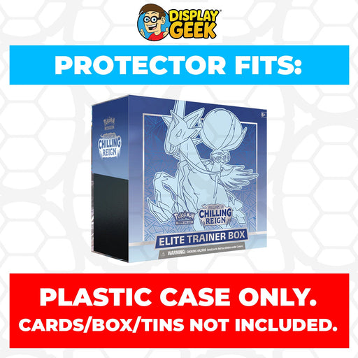 Plastic Protector for Pokemon TCG 2021 Sword & Shield Chilling Reign Ice Rider Calyrex ETB Elite Trainer Box - for just $13.99! 