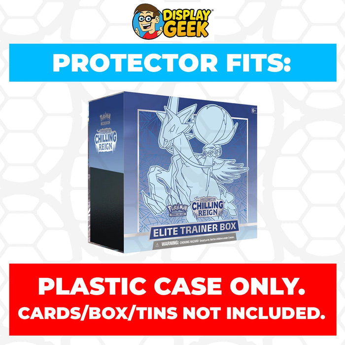 Plastic Protector for Pokemon TCG 2021 Sword & Shield Chilling Reign Shadow Rider Calyrex ETB Elite Trainer Box - for just $13.99! 