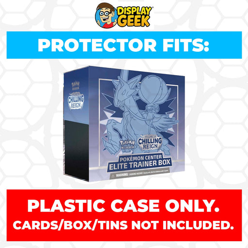 Plastic Protector for Pokemon TCG 2021 Sword & Shield Chilling Reign Ice Rider Calyrex Pokemon Center ETB Elite Trainer Box - for just $13.99! 