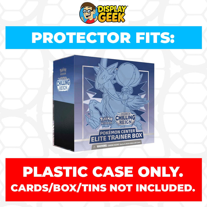 Plastic Protector for Pokemon TCG 2021 Sword & Shield Chilling Reign Ice Rider Calyrex ETB Elite Trainer Box - for just $13.99! 