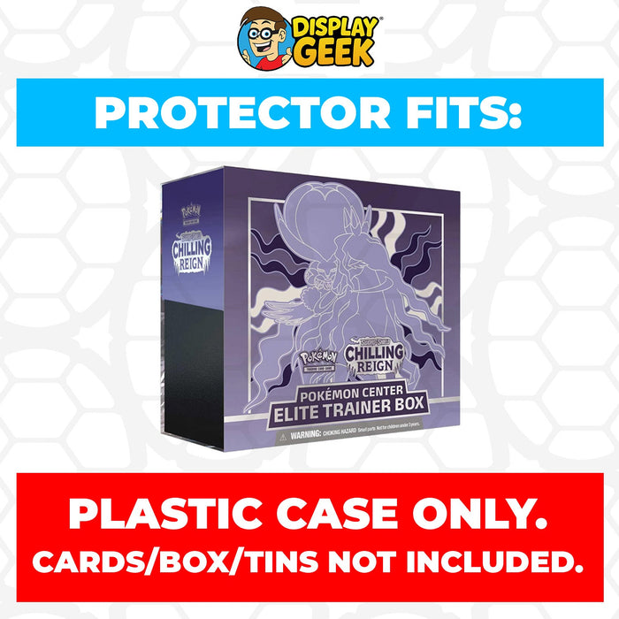 Plastic Protector for Pokemon TCG 2021 Sword & Shield Chilling Reign Ice Rider Calyrex ETB Elite Trainer Box - for just $13.99! 