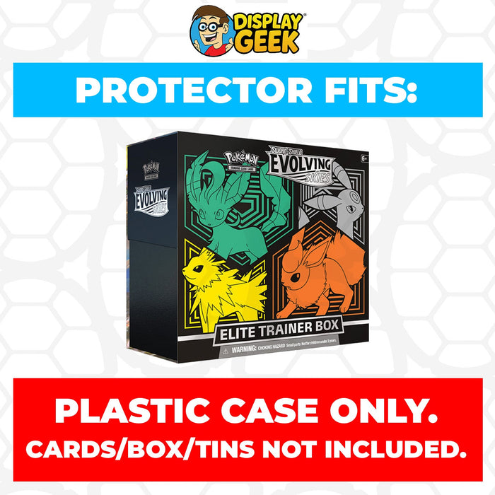 Plastic Protector for Pokemon TCG 2021 Sword & Shield Evolving Skies #1 Pokemon Center ETB Elite Trainer Box - for just $13.99! 