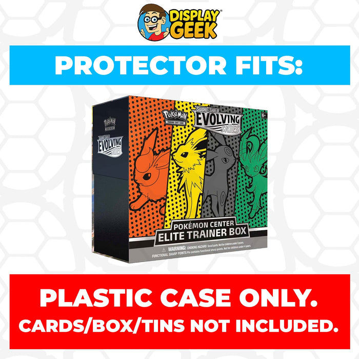 Plastic Protector for Pokemon TCG 2021 Sword & Shield Evolving Skies #1 Pokemon Center ETB Elite Trainer Box - for just $13.99! 