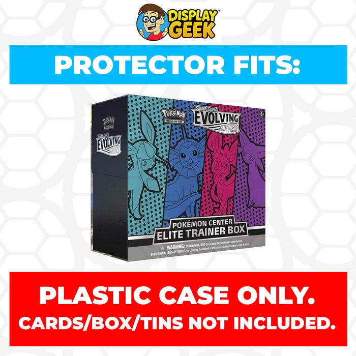 Plastic Protector for Pokemon TCG 2021 Sword & Shield Evolving Skies #1 Pokemon Center ETB Elite Trainer Box - for just $13.99! 