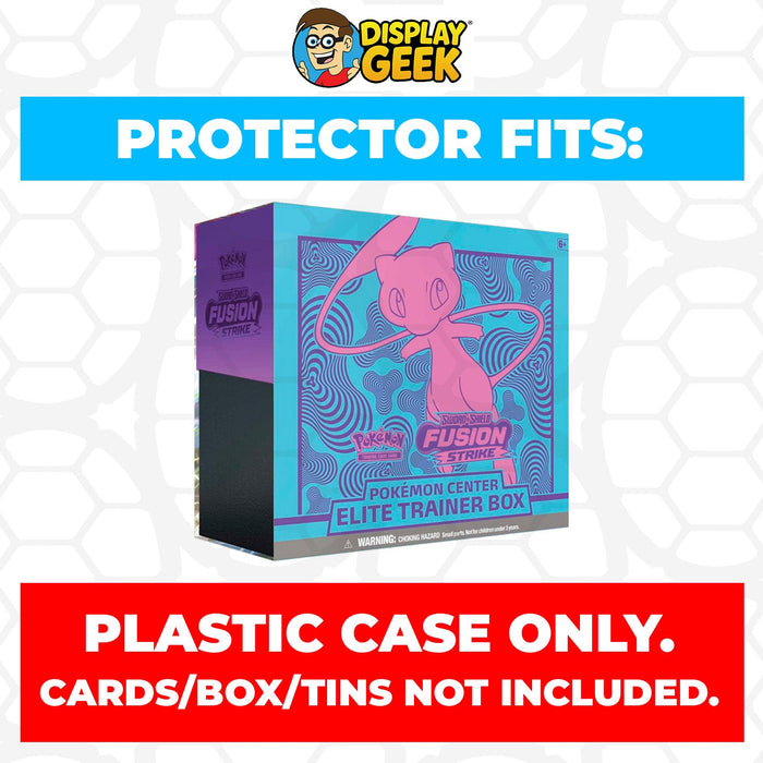 Plastic Protector for Pokemon TCG 2021 Sword & Shield Fusion Strike Mew ETB Elite Trainer Box - for just $13.99! 