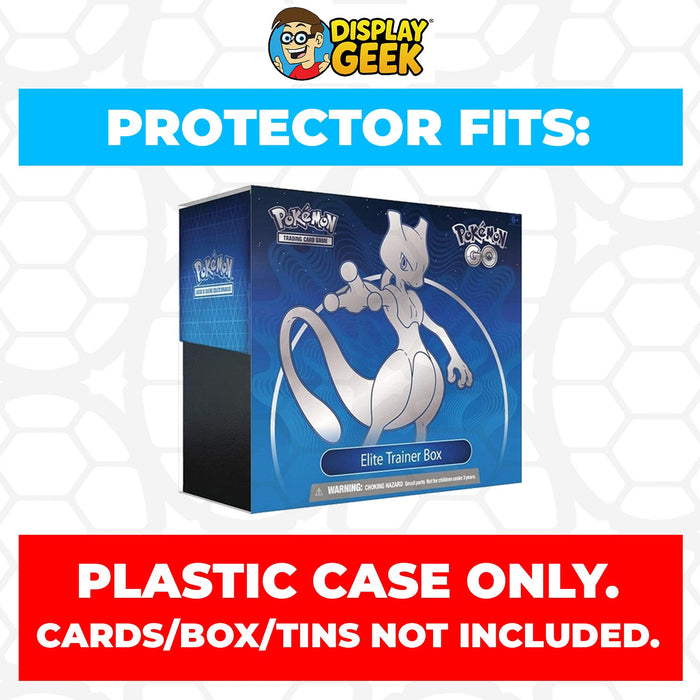 Plastic Protector for Pokemon TCG 2022 Sword & Shield Pokemon Go Mewtwo ETB Elite Trainer Box - for just $13.99! 