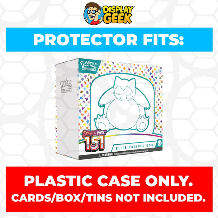 Plastic Protector for Pokemon TCG 2023 Scarlet & Violet 151 Snorlax ETB Elite Trainer Box - for just $13.99! 