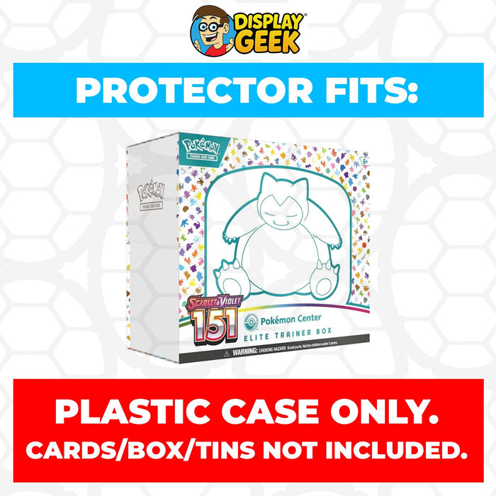 Plastic Protector for Pokemon TCG 2023 Scarlet & Violet 151 Snorlax Pokemon Center ETB Elite Trainer Box - for just $13.99! 