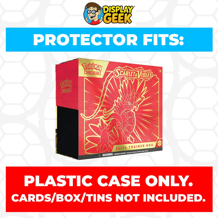 Plastic Protector for Pokemon TCG 2023 Scarlet & Violet Miraidon Pokemon Center ETB Elite Trainer Box - for just $13.99! 