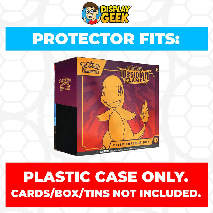 Plastic Protector for Pokemon TCG 2023 Scarlet & Violet Obsidian Flames Charmander Pokemon Center ETB Elite Trainer Box - for just $13.99! 