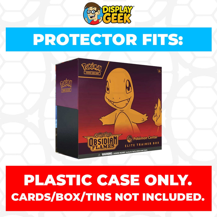 Plastic Protector for Pokemon TCG 2023 Scarlet & Violet Obsidian Flames Charmander Pokemon Center ETB Elite Trainer Box - for just $13.99! 