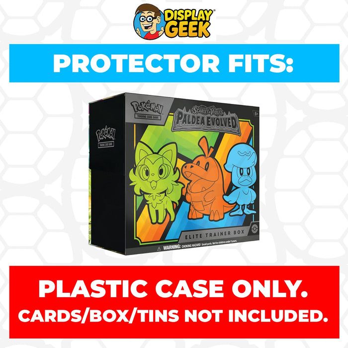 Plastic Protector for Pokemon TCG 2023 Scarlet & Violet Paldea Evolved Pokemon Center ETB Elite Trainer Box - for just $13.99! 
