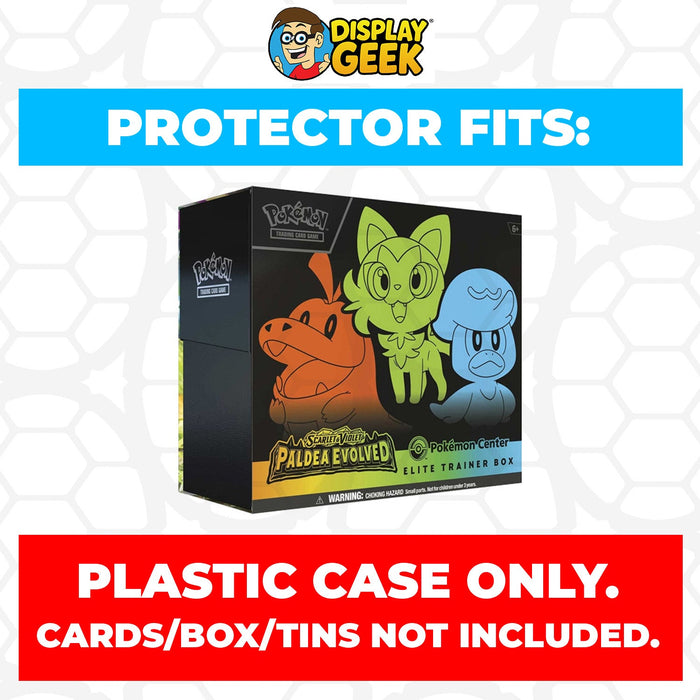 Plastic Protector for Pokemon TCG 2023 Scarlet & Violet Paldea Evolved Pokemon Center ETB Elite Trainer Box - for just $13.99! 