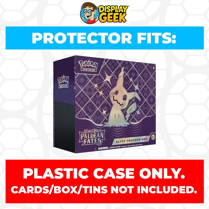 Plastic Protector for Pokemon TCG 2024 Scarlet & Violet Paldean Fates Mimikyu Pokemon Center ETB Elite Trainer Box - for just $13.99! 